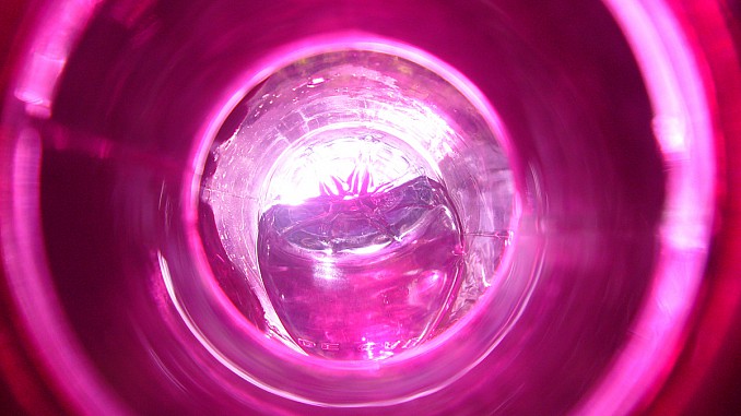 Interior de botella