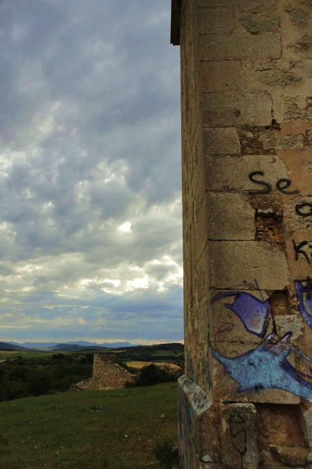 Detalle de la torre de Ochate y alrededores
