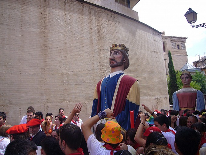 Gigante cabezudo en Tudela