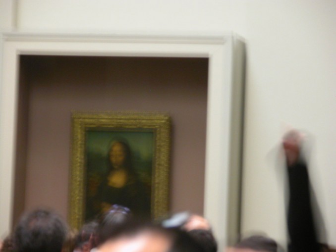 Empujones para ver la Gioconda