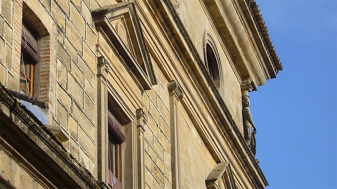 Detalle del palacio de las Cadenas en Úbeda (Jaén)
