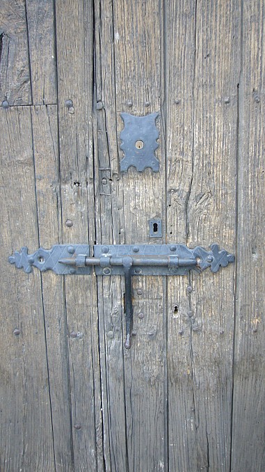 Cerradura de puerta antigua