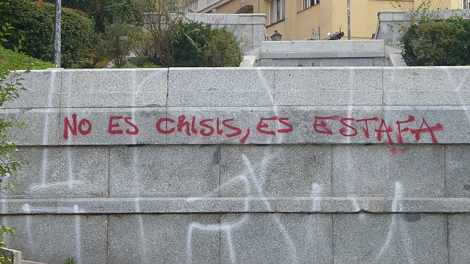 No es crisis, es estafa