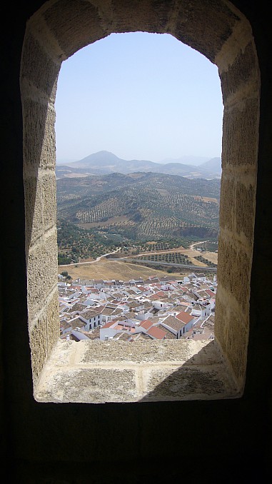 Vistas desde el castillo de Olvera (Cádiz)