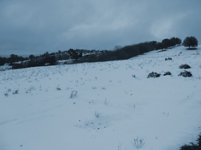 Nieve en Cazalla de la Sierra