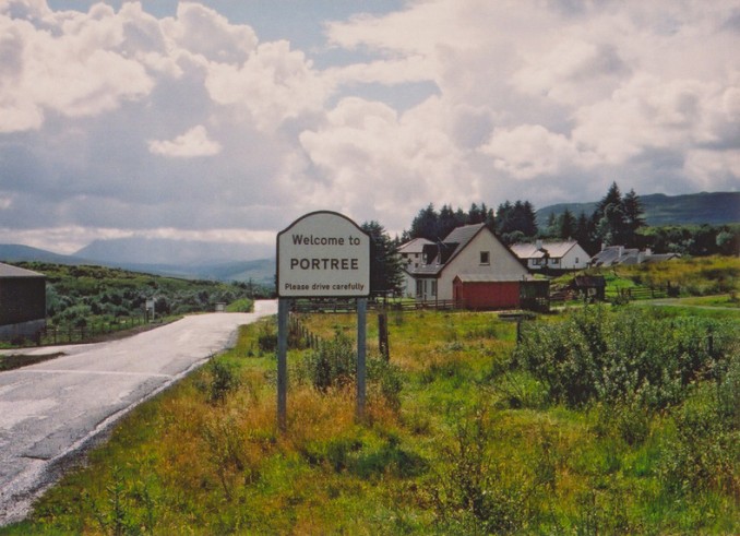 Entrando en Portree (Escocia)