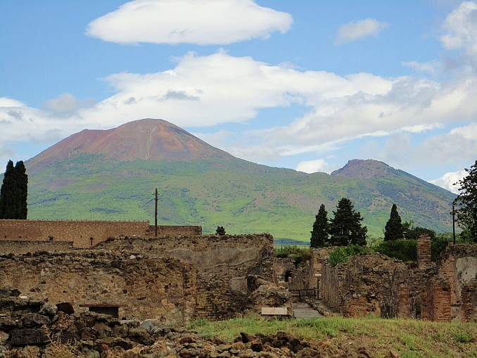 El Vesubio desde Pompeya