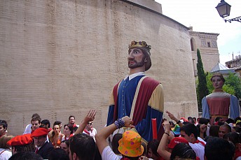 Gigante cabezudo en Tudela