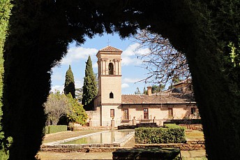 Detalle desde los jardines de la Alhambra