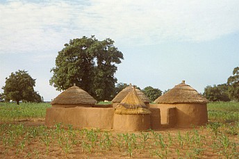 Casas de adobe en Togo
