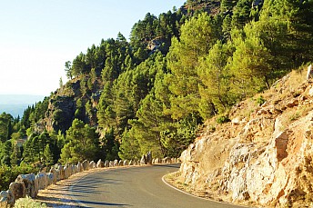 Carretera en la Sierra de Cazorla