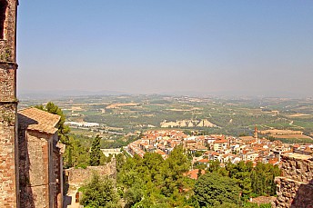 Paisaje desde el castillo de Gelida